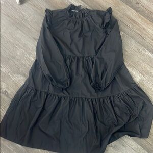 SHEIN Black Long Sleeve Dress
